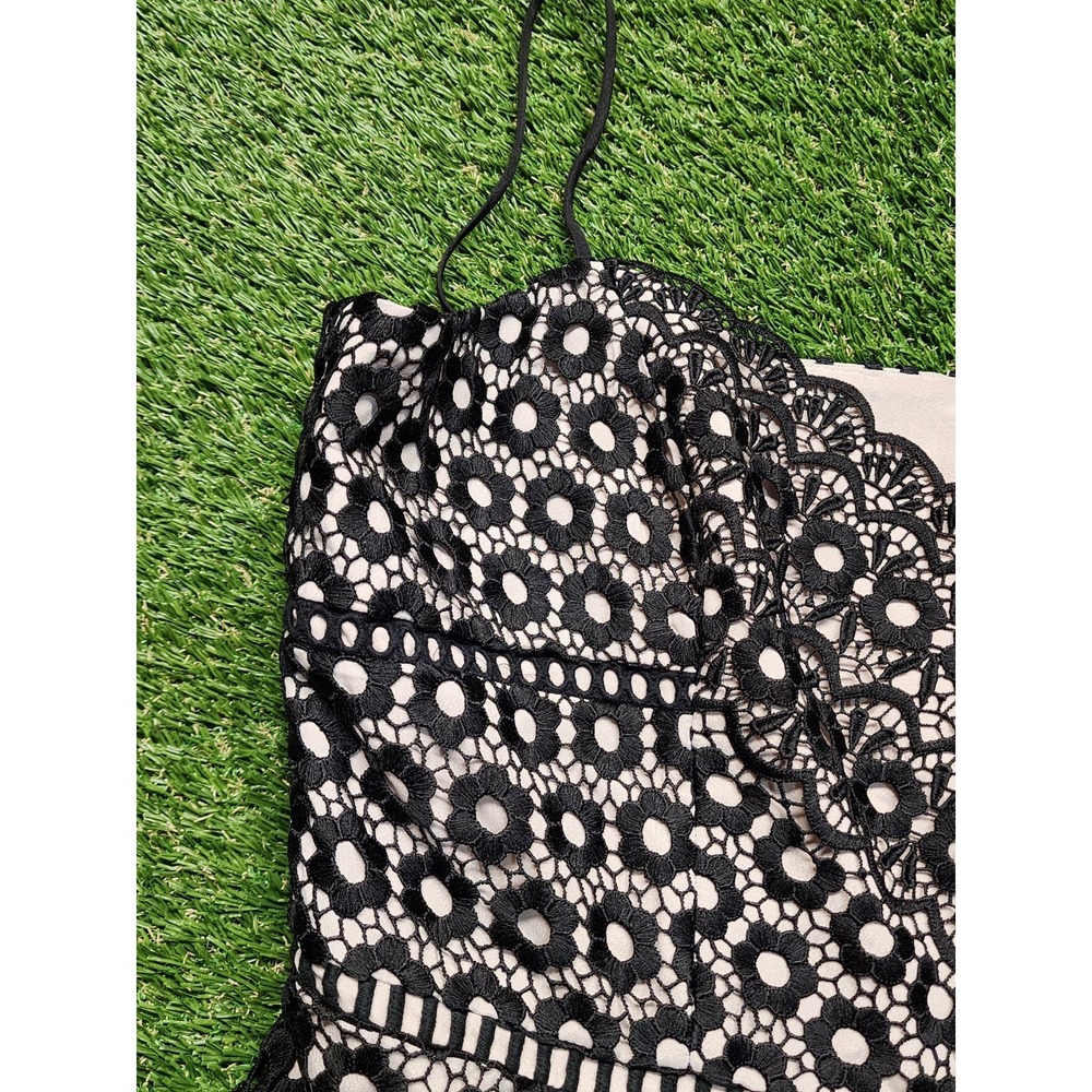 J. Crew Size 12 Daisy black lace spaghetti strap dress Cocktail - Picture 5 of 8